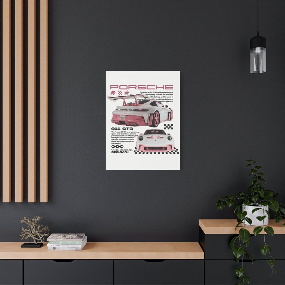 Porsche 911 GT3 Canvas Print — Wandbild Man Cave | REVØRA