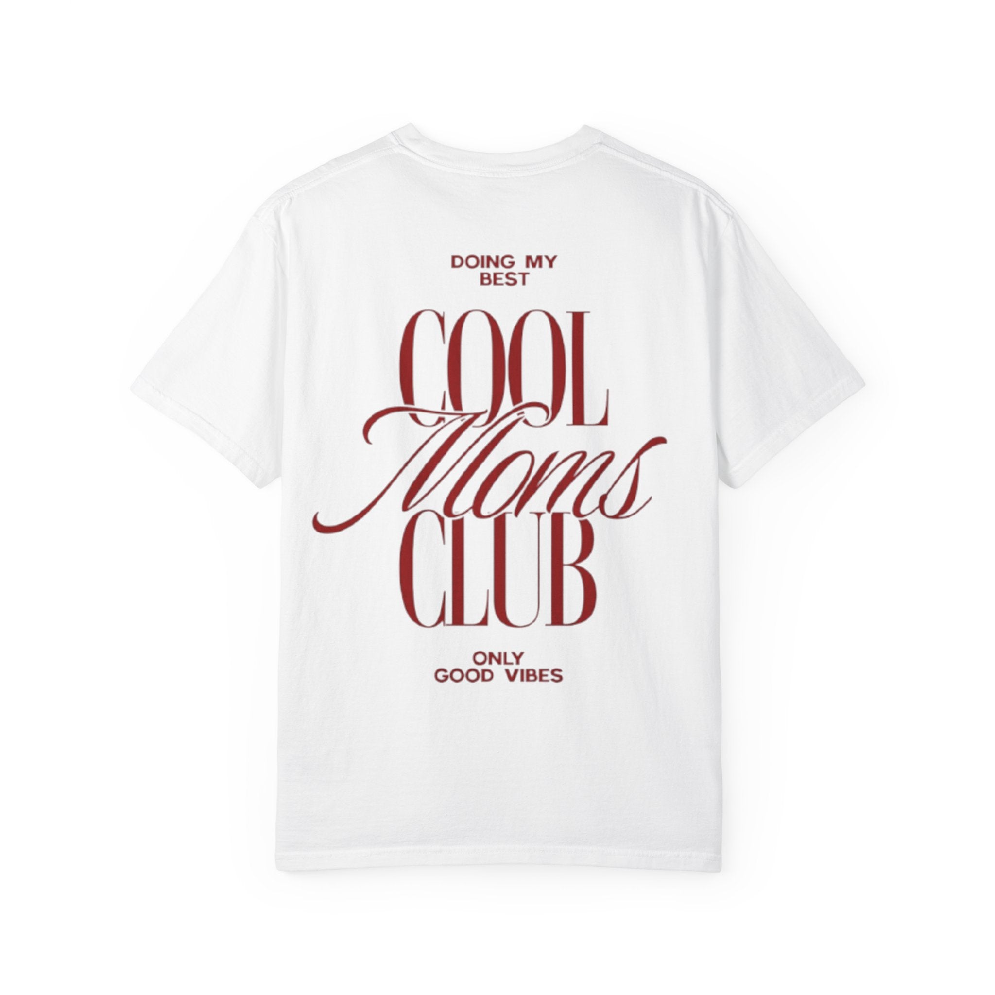 Rückansicht: Oversized T-Shirt mit großflächigem Print „Cool Moms Club“ von REVØRA