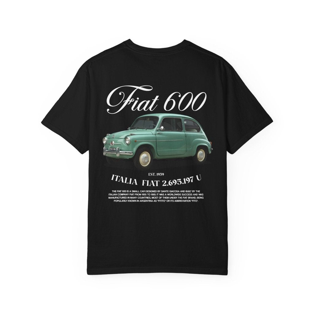 Fiat 600 T-Shirt — Italian Classic Car Streetwear | REVØRA - Revøra™