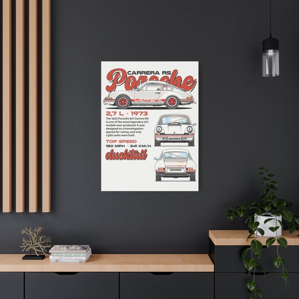 Porsche 911 Carrera RS Canvas Print — Wandbild Man Cave | REVØRA