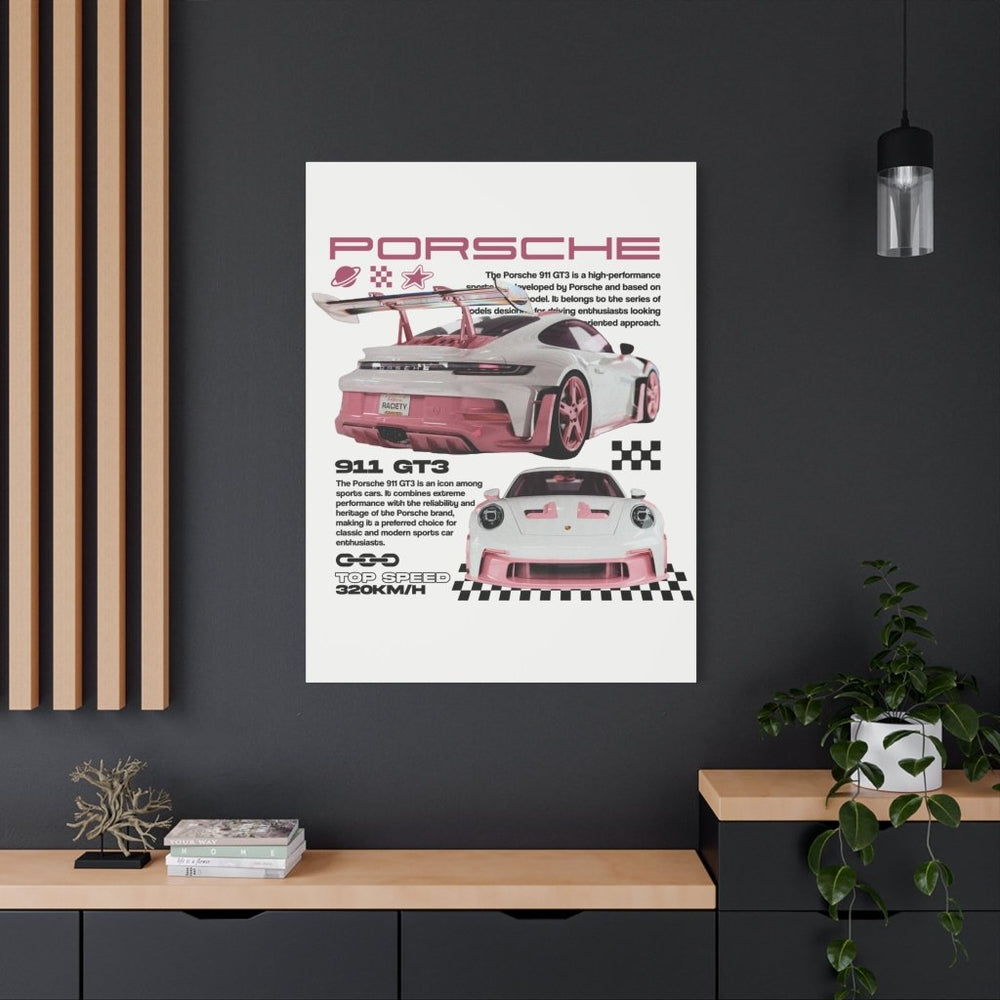Porsche 911 GT3 Canvas Print — Wandbild Man Cave | REVØRA