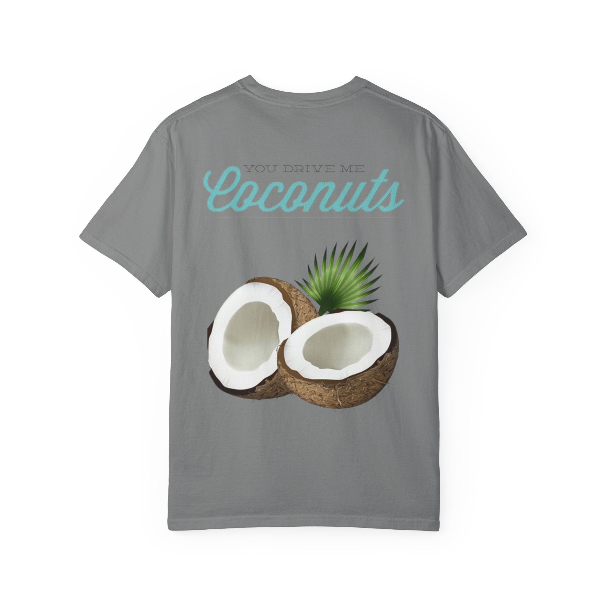Rückansicht: Oversized T-Shirt mit großflächigem Print „Coconuts“ von REVØRA