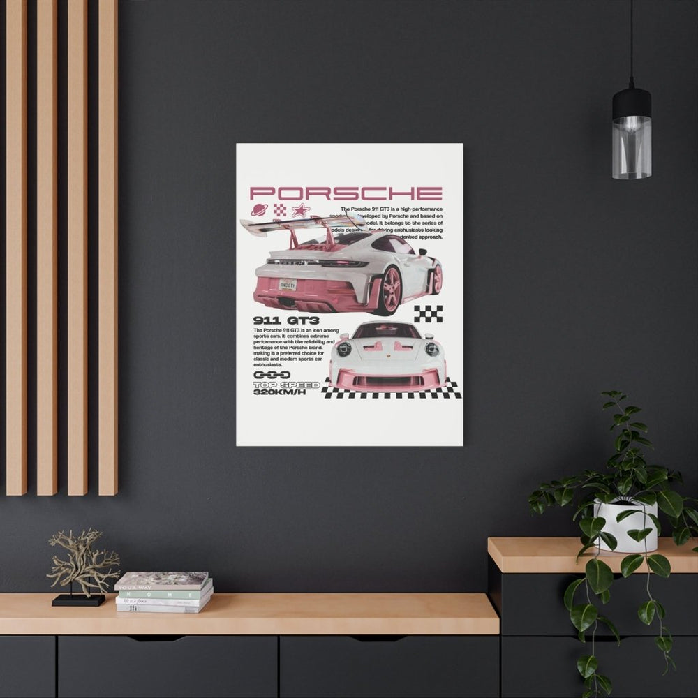 Porsche 911 GT3 Canvas Print — Wandbild Man Cave | REVØRA