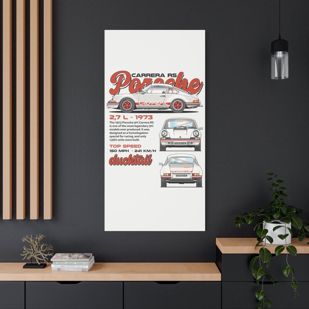 Porsche 911 Carrera RS Canvas Print — Wandbild Man Cave | REVØRA
