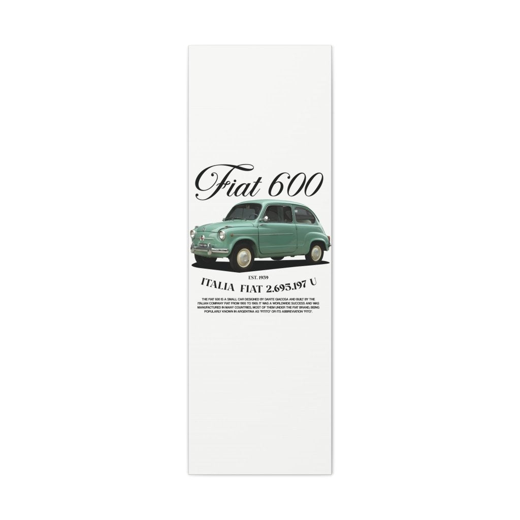 Fiat 600 Canvas Print - Revøra™