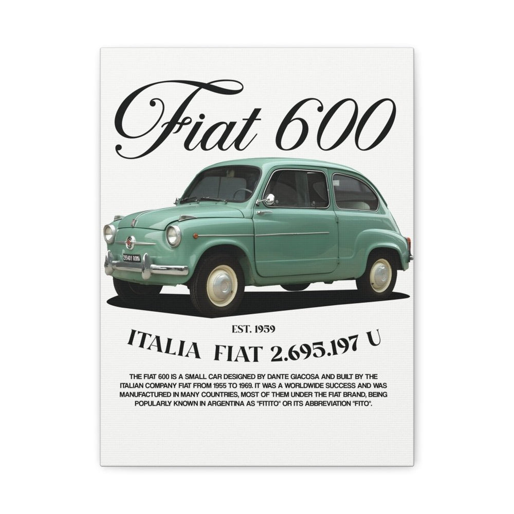Fiat 600 Canvas Print