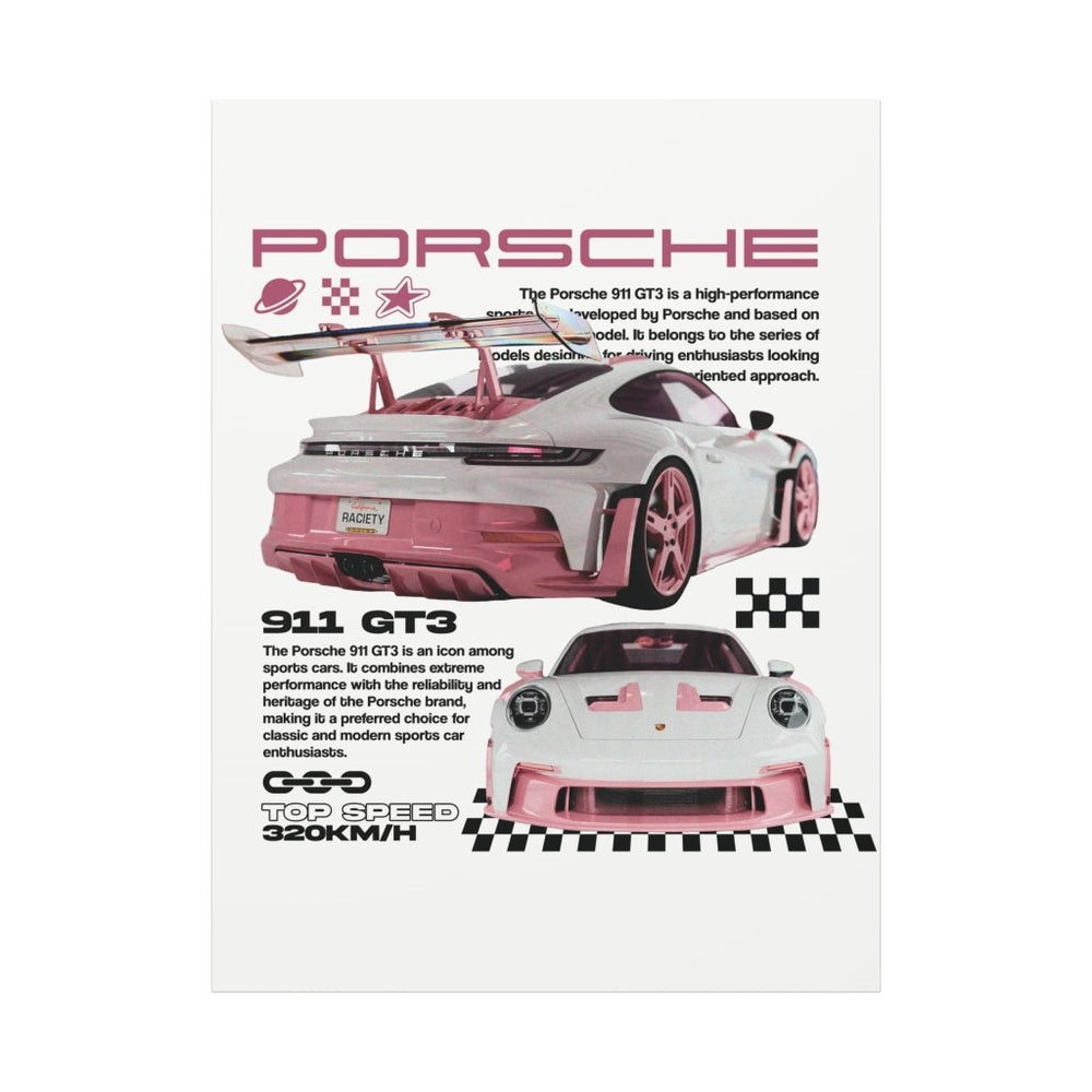 Porsche 911 GT3 Canvas Print — Wandbild Man Cave | REVØRA