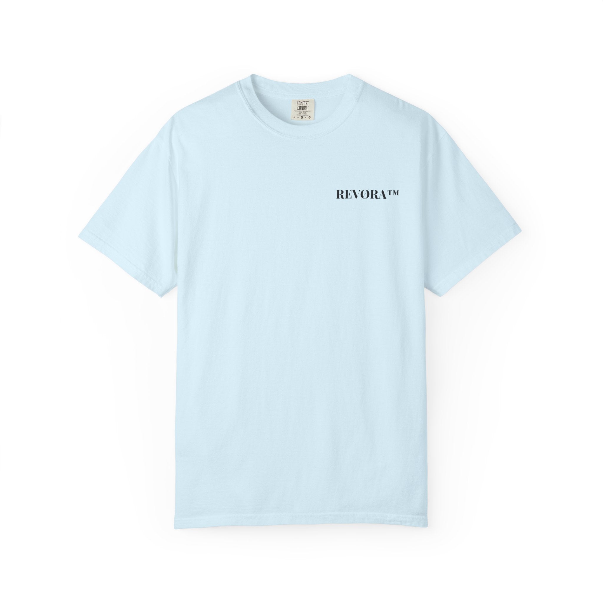 Vorderansicht: Oversized T-Shirt „Salty Beach Club“ mit kleinem REVØRA-Brustlogo