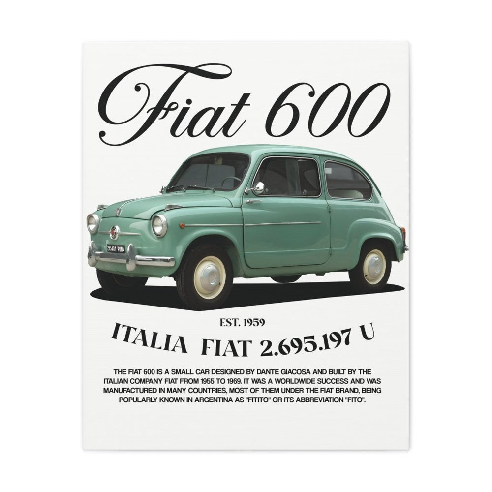 Fiat 600 Canvas Print