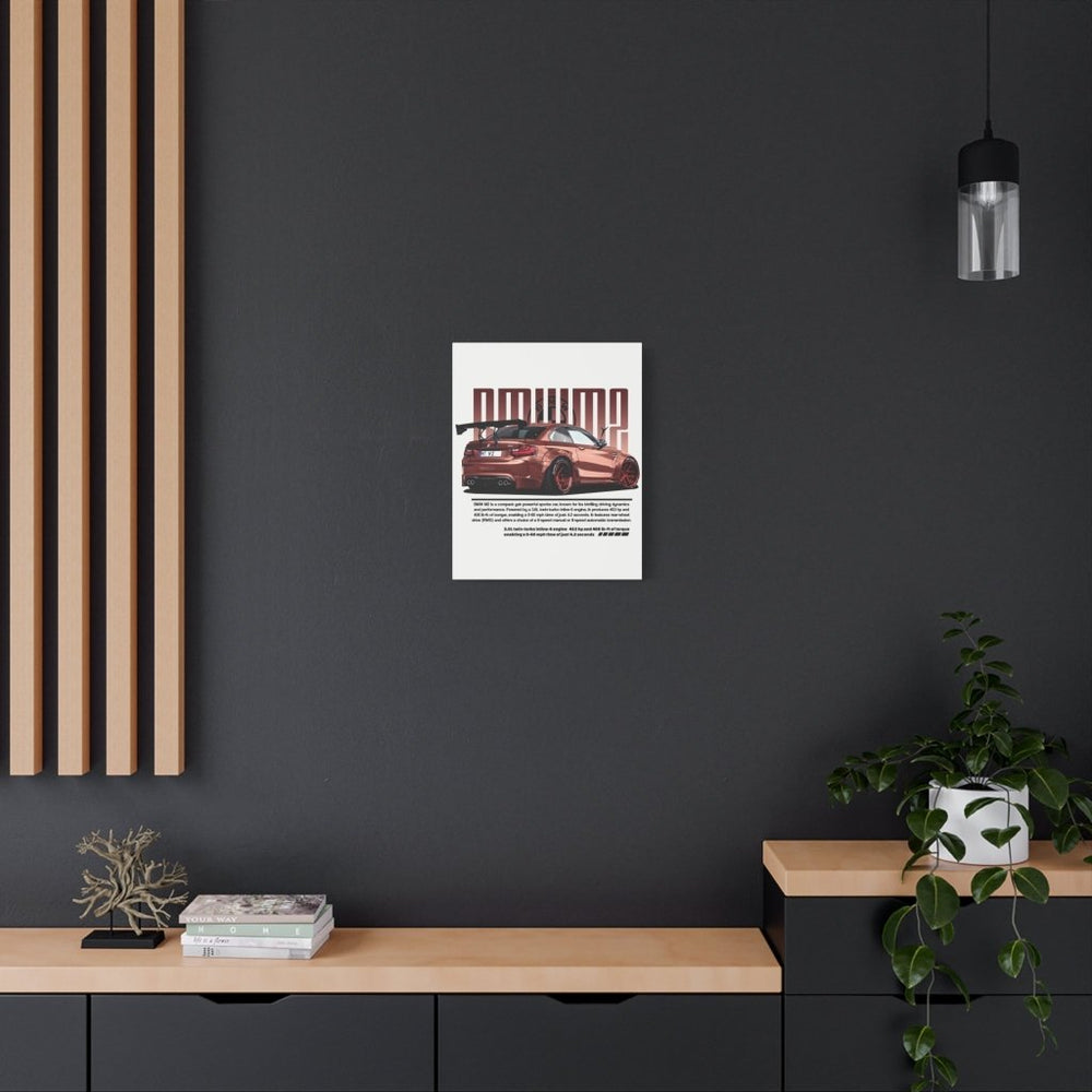 BMW M2 Canvas Print — Wandbild Man Cave | REVØRA