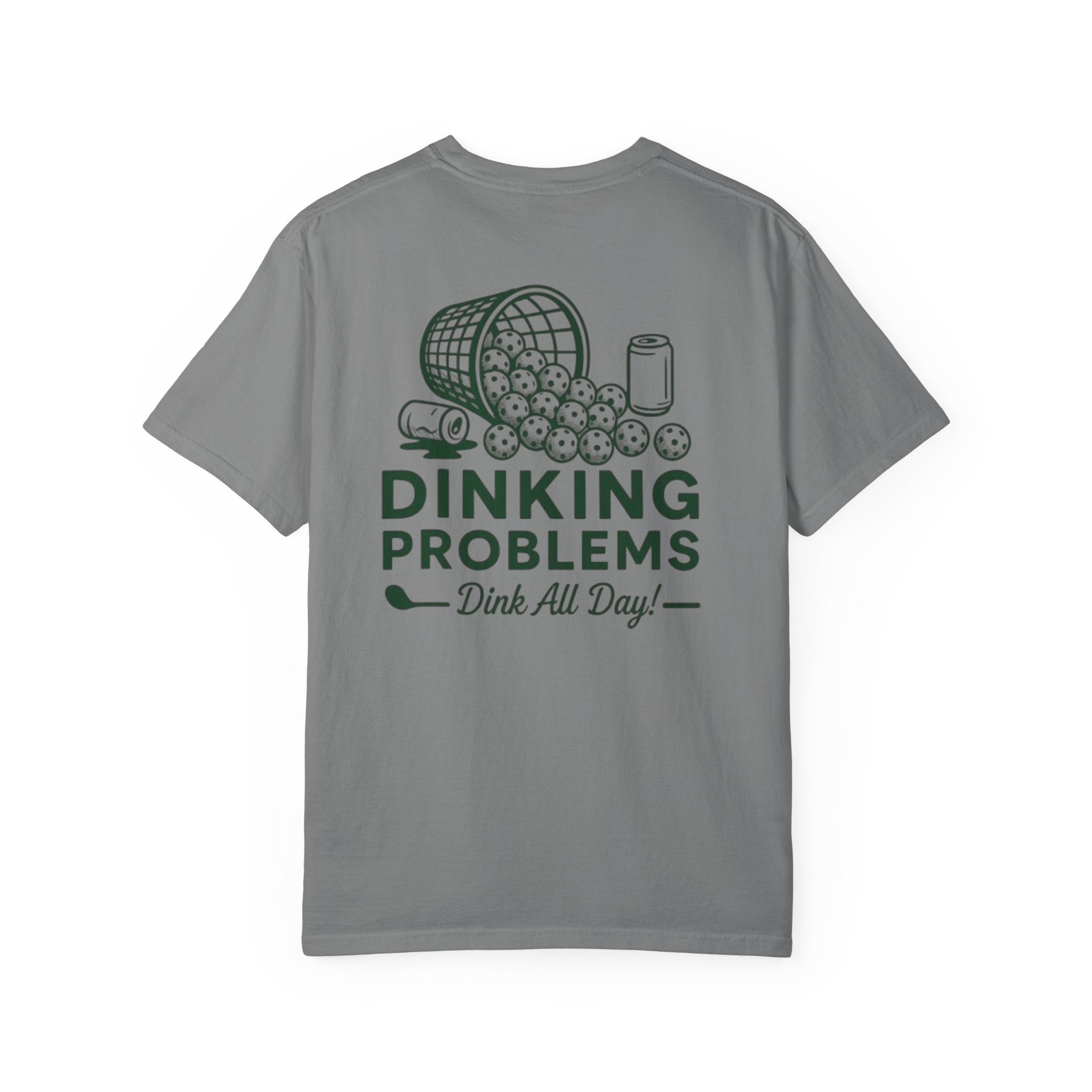 Rückansicht: Oversized T-Shirt mit großflächigem Print „Dinking Problems“ von REVØRA