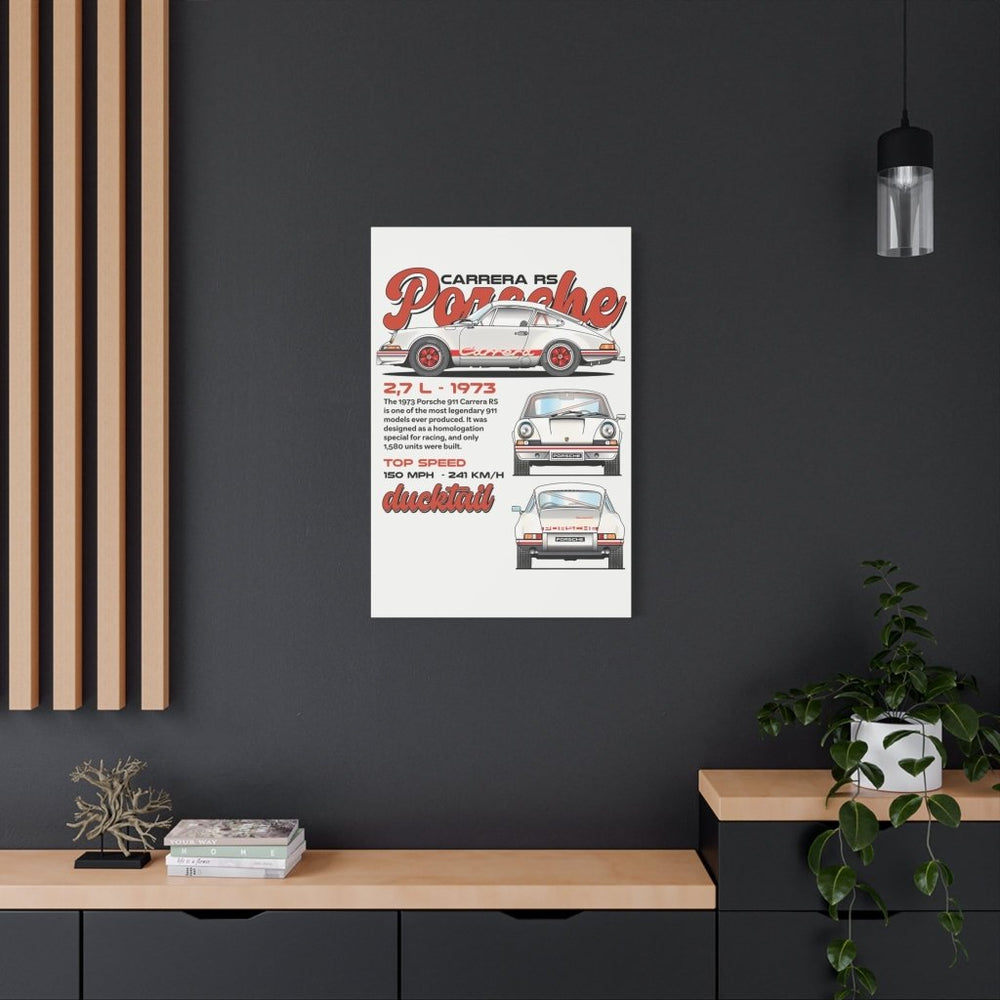 Porsche 911 Carrera RS Canvas Print — Wandbild Man Cave | REVØRA