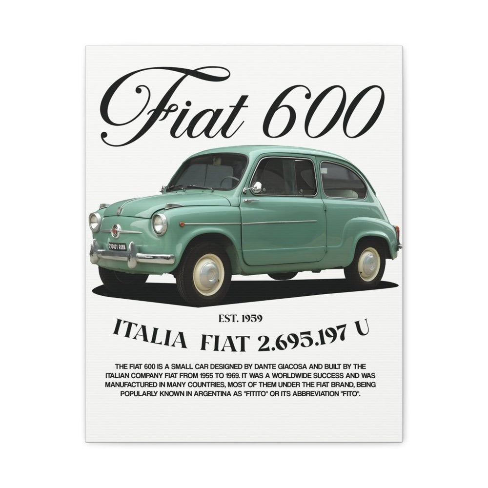 Fiat 600 Canvas Print