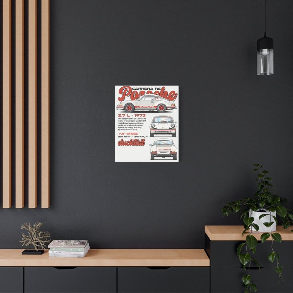 Porsche 911 Carrera RS Canvas Print — Wandbild Man Cave | REVØRA