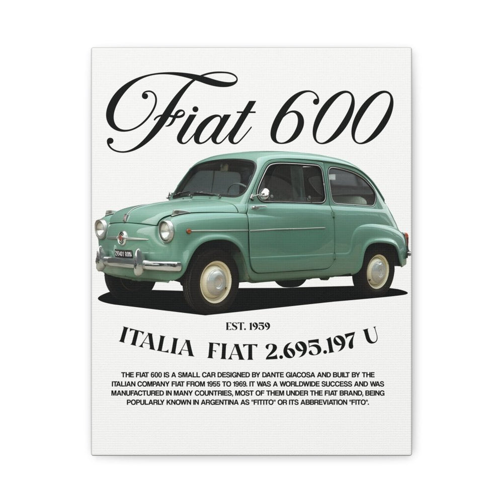 Fiat 600 Canvas Print