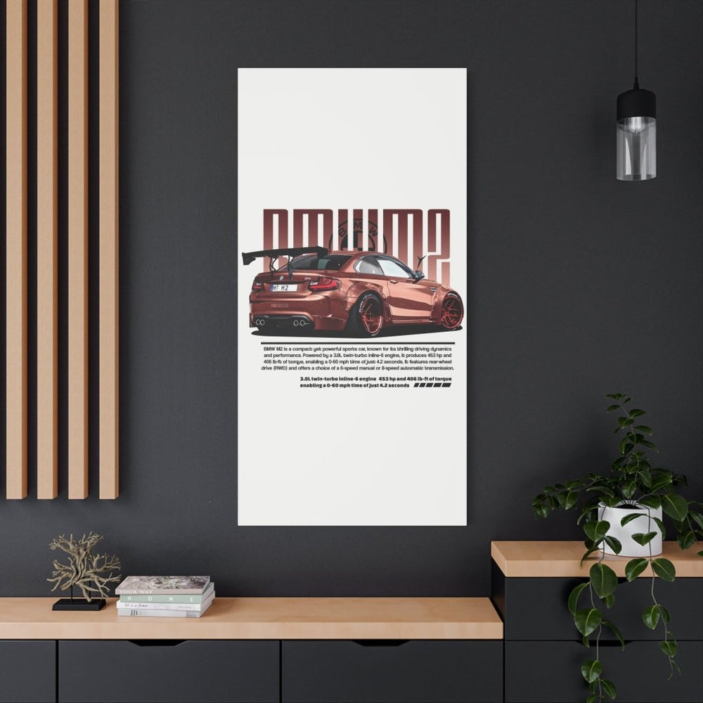 BMW M2 Canvas Print — Wandbild Man Cave | REVØRA