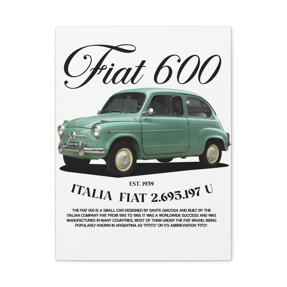 Fiat 600 Canvas Print