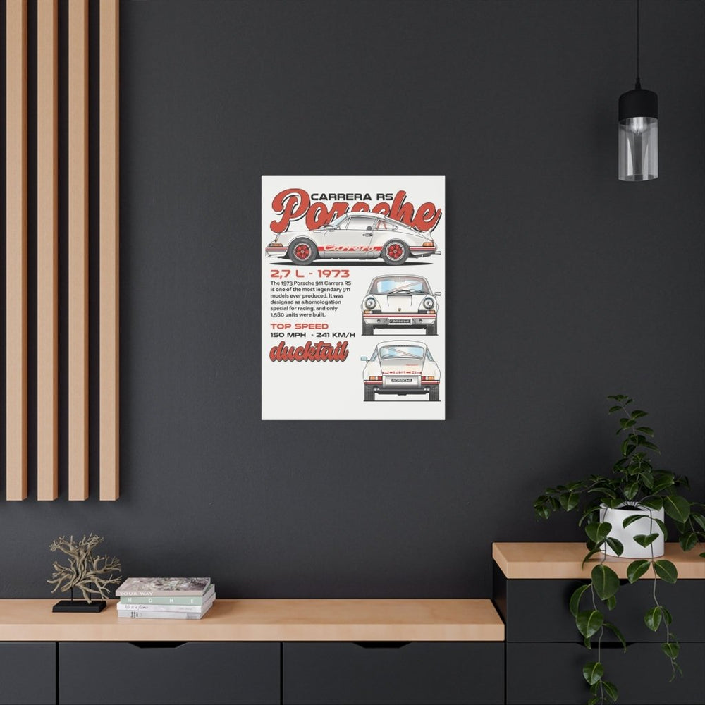 Porsche 911 Carrera RS Canvas Print — Wandbild Man Cave | REVØRA