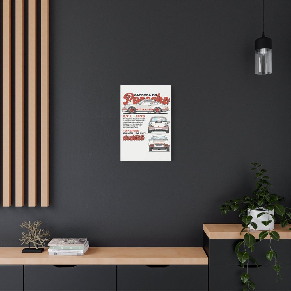 Porsche 911 Carrera RS Canvas Print — Wandbild Man Cave | REVØRA