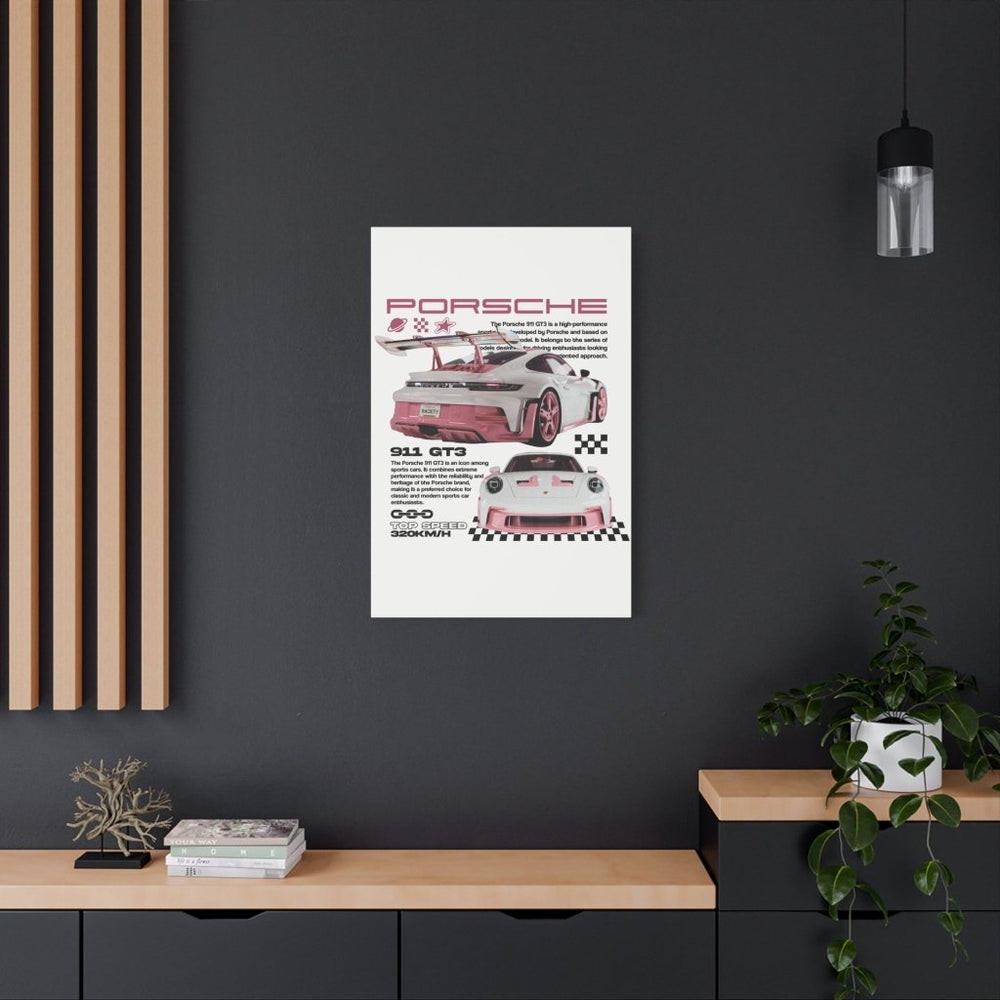 Porsche 911 GT3 Canvas Print — Wandbild Man Cave | REVØRA