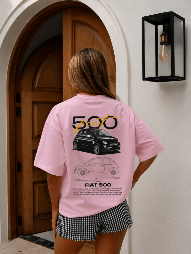 Fiat 500 T-Shirt — La Dolce Vita Car Streetwear | REVØRA - Revøra™