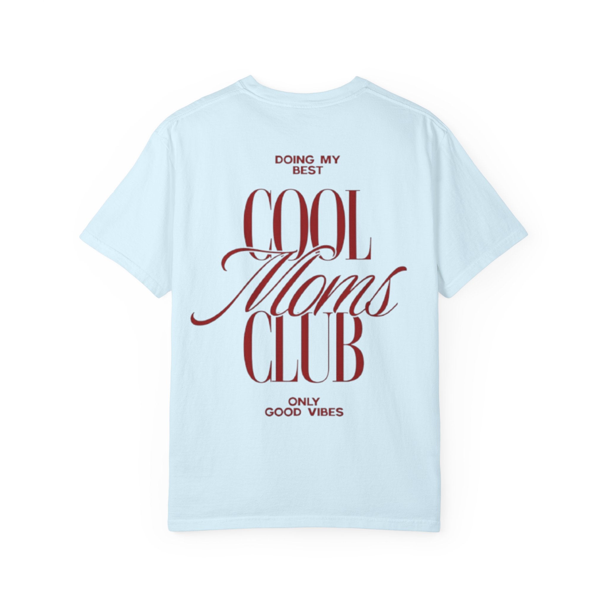 Rückansicht: Oversized T-Shirt mit großflächigem Print „Cool Moms Club“ von REVØRA