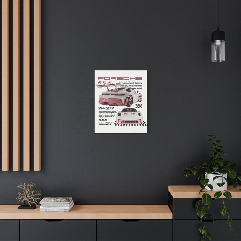 Porsche 911 GT3 Canvas Print — Wandbild Man Cave | REVØRA