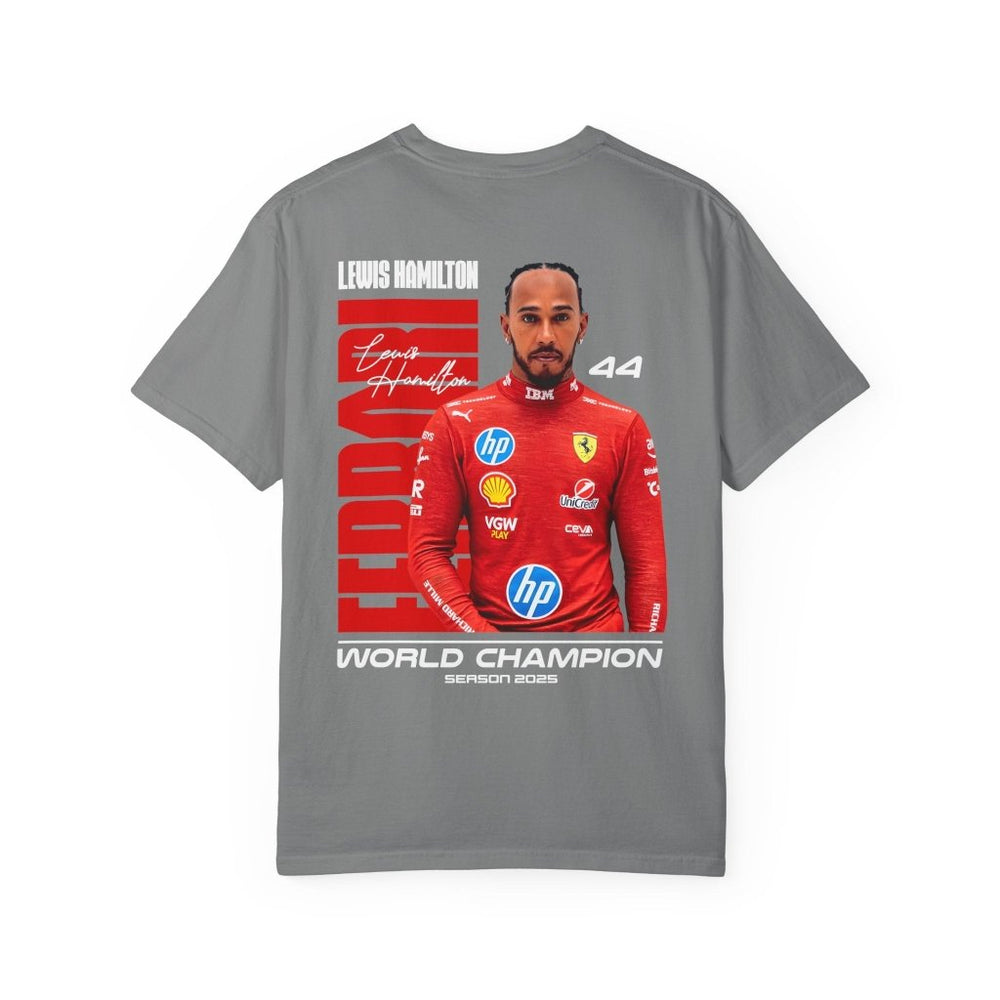 Lewis Hamilton Ferrari T-Shirt — F1 Champion Streetwear | REVØRA