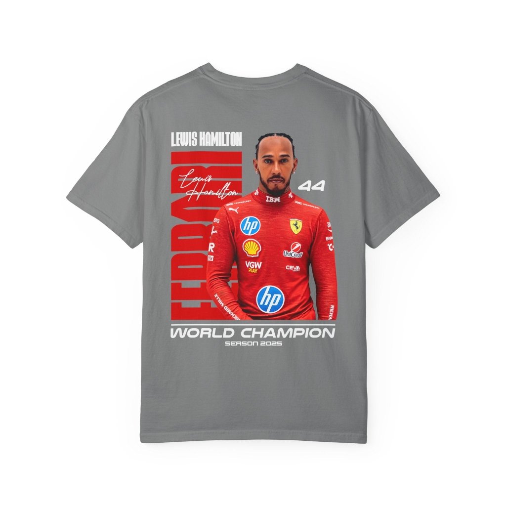 Lewis Hamilton Ferrari T-Shirt — F1 Champion Streetwear | REVØRA
