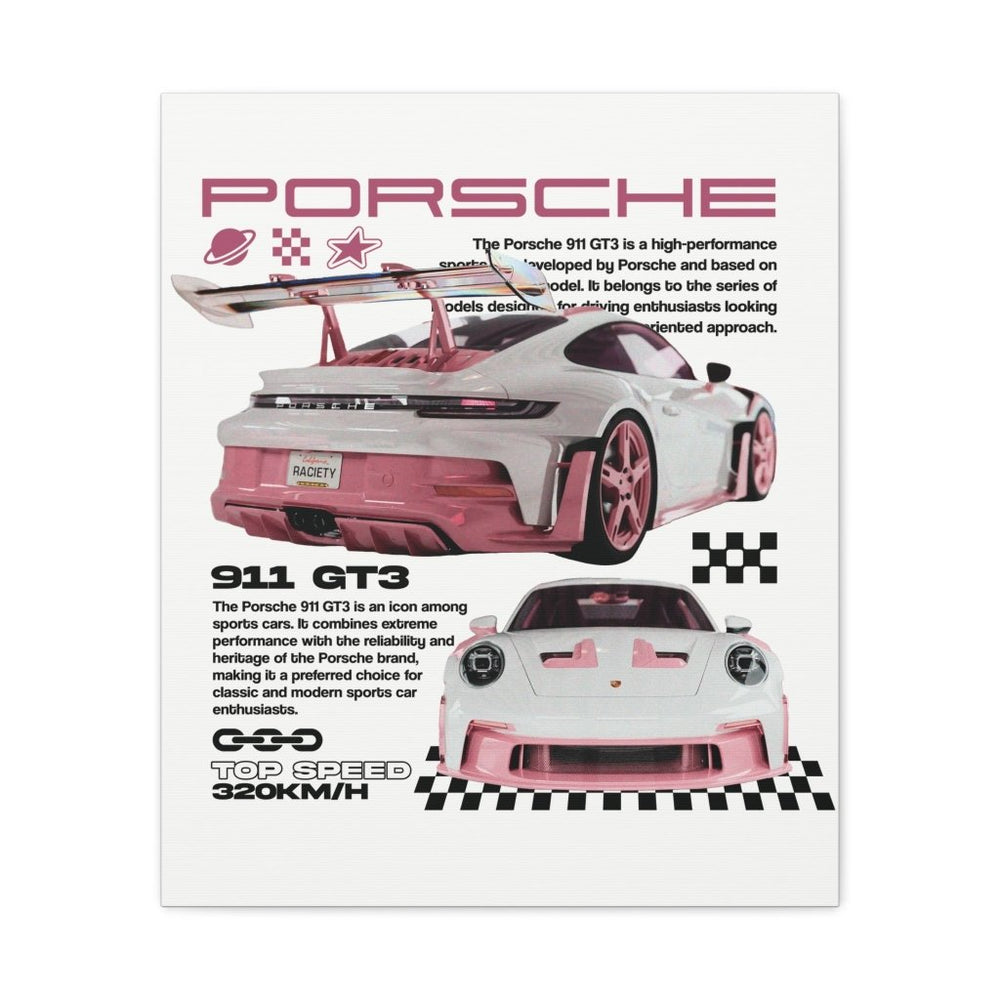 Porsche 911 GT3 Canvas Print — Wandbild Man Cave | REVØRA