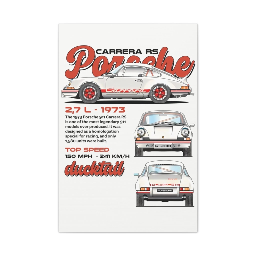 Carrera RS Canvas Print - Revøra™