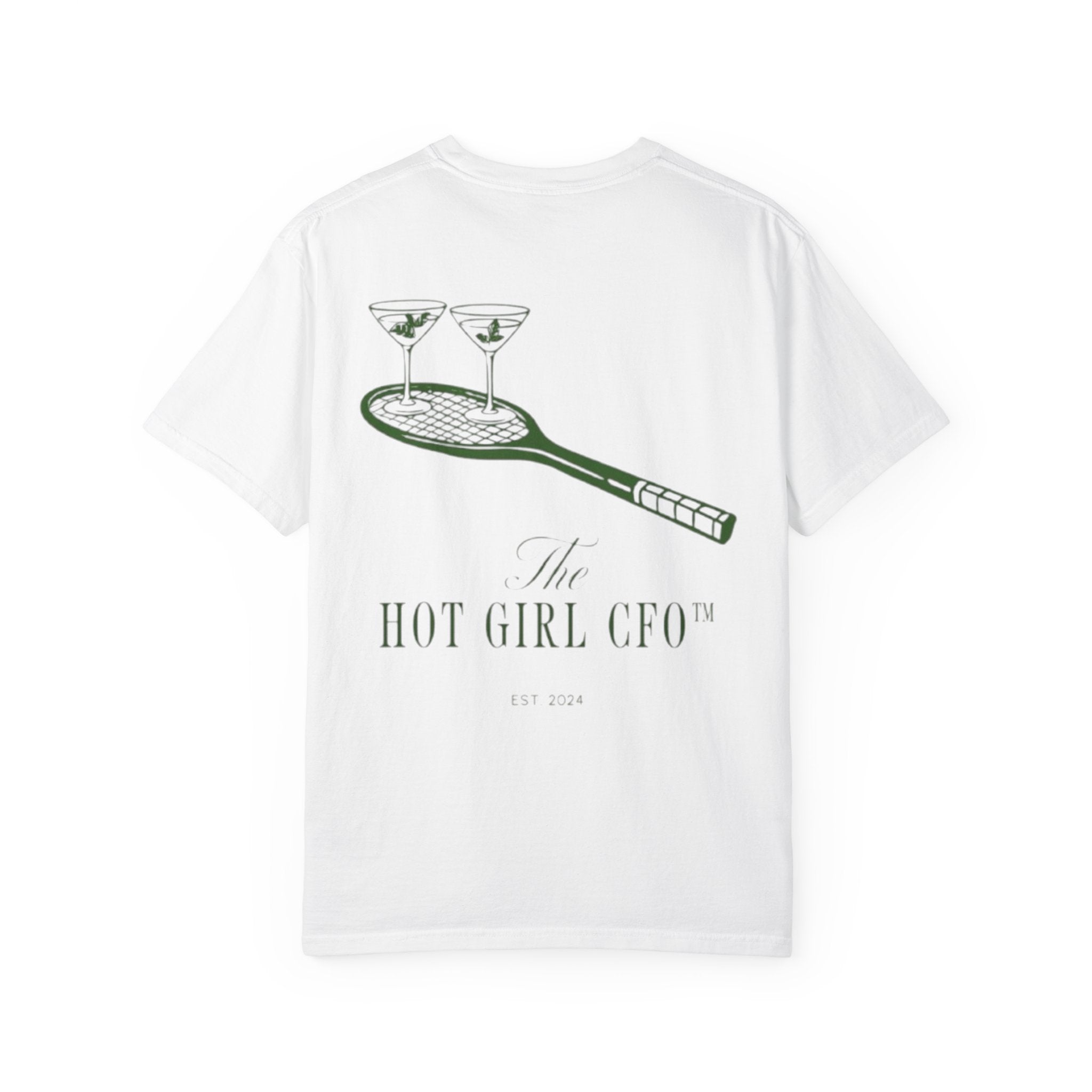 Rückansicht: Oversized T-Shirt mit großflächigem Print „CFO Club“ von REVØRA
