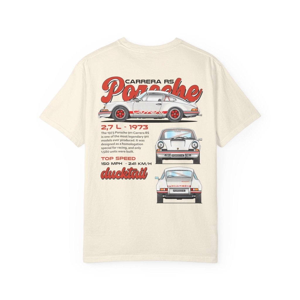 Porsche 911 Carrera RS T-Shirt — Heiliger Gral Oldtimer Streetwear Shirt Geschenk REVØRA