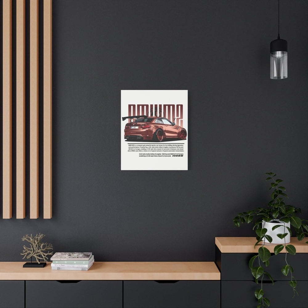 BMW M2 Canvas Print — Wandbild Man Cave | REVØRA