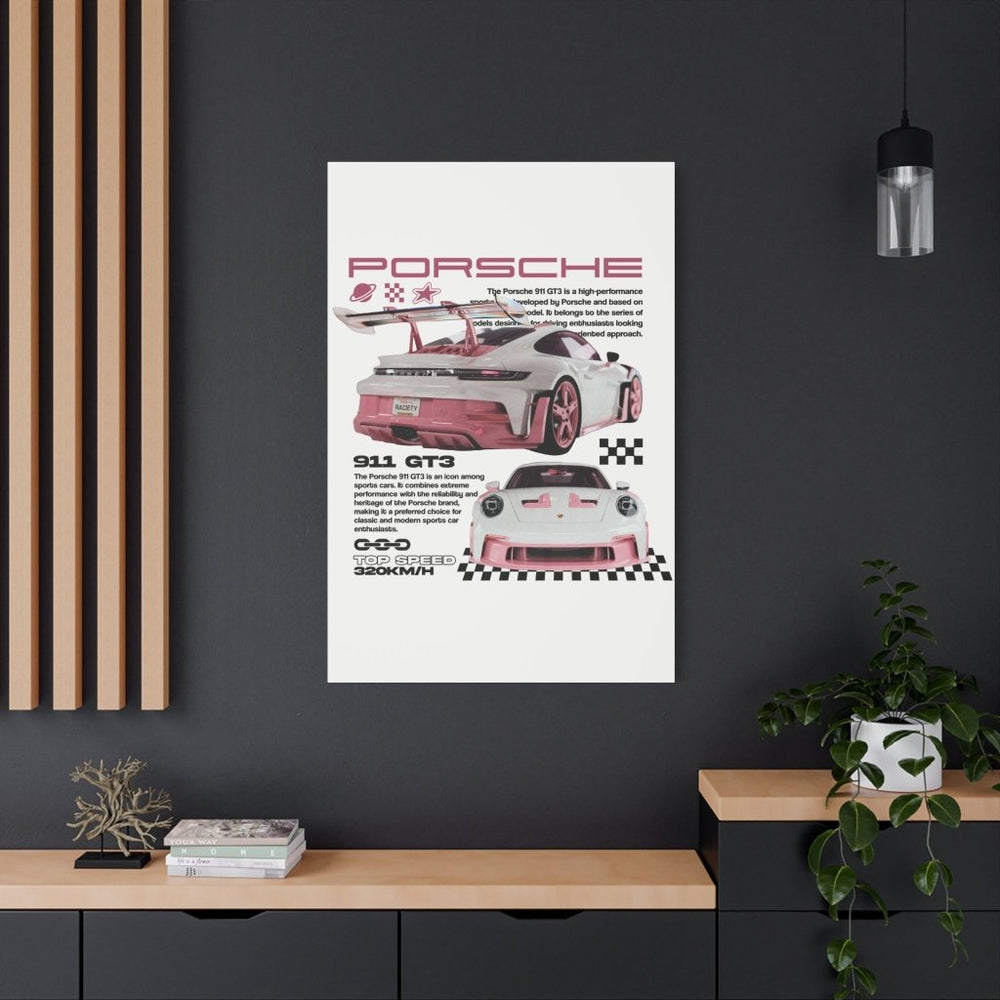 Porsche 911 GT3 Canvas Print — Wandbild Man Cave | REVØRA