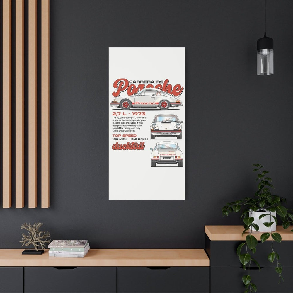 Porsche 911 Carrera RS Canvas Print — Wandbild Man Cave | REVØRA
