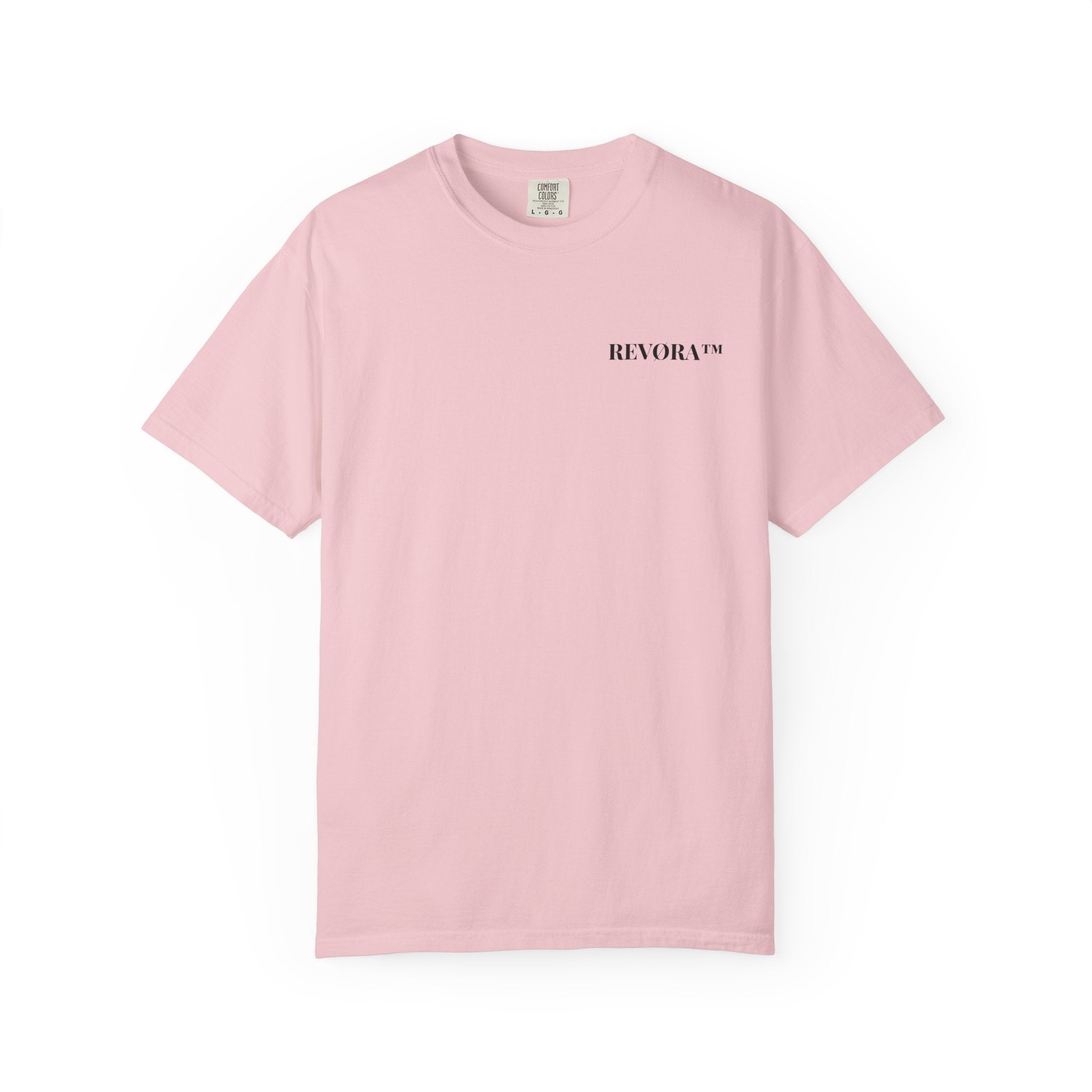 Vorderansicht: Oversized T-Shirt „Summer Waves“ mit kleinem REVØRA-Brustlogo