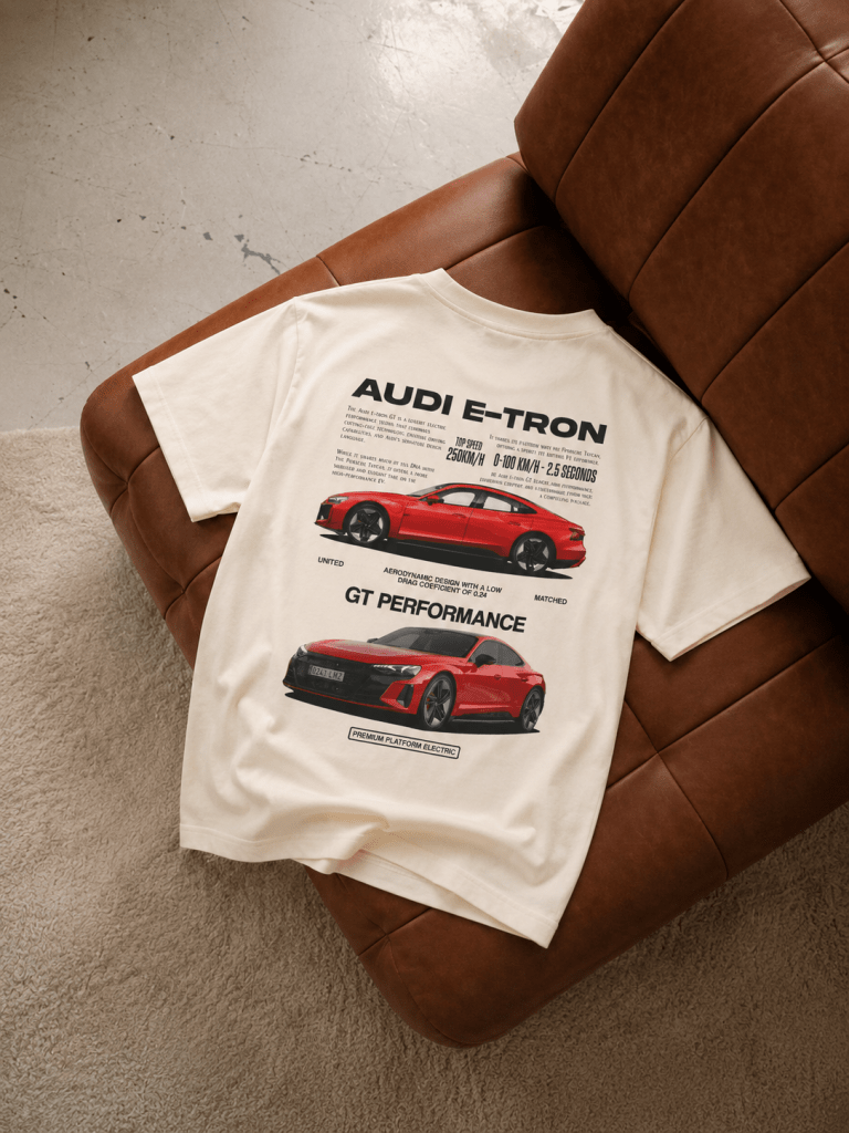 Audi E-Tron GT T-Shirt — Elektro Supercar Streetwear | REVØRA