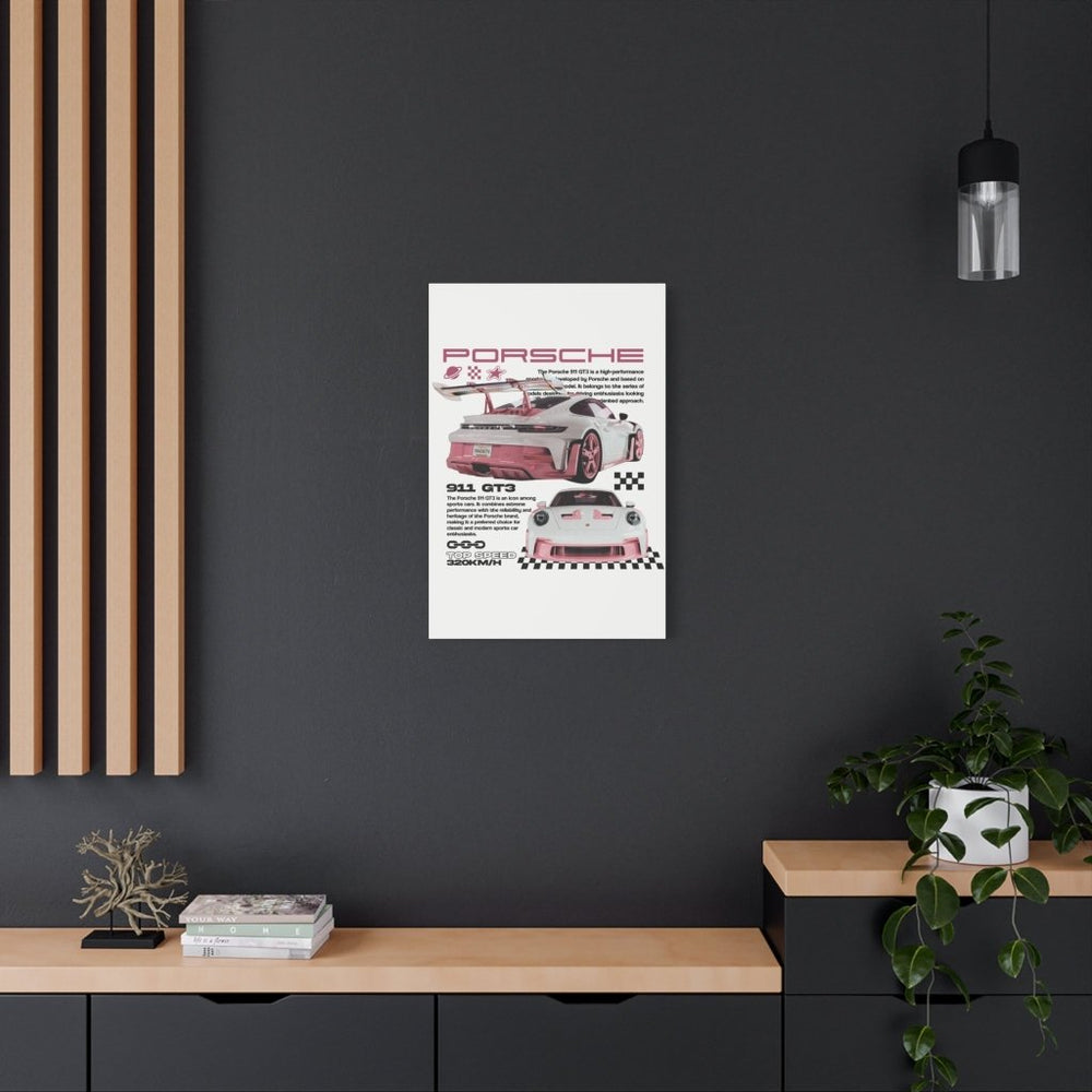 Porsche 911 GT3 Canvas Print — Wandbild Man Cave | REVØRA