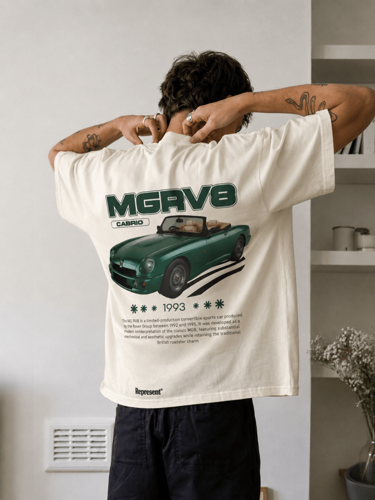 MG Cabrio T-Shirt — British Roadster Streetwear | REVØRA