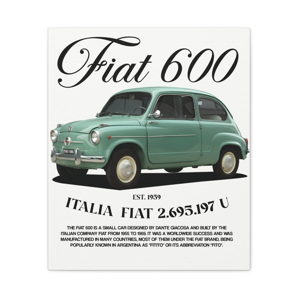 Fiat 600 Canvas Print