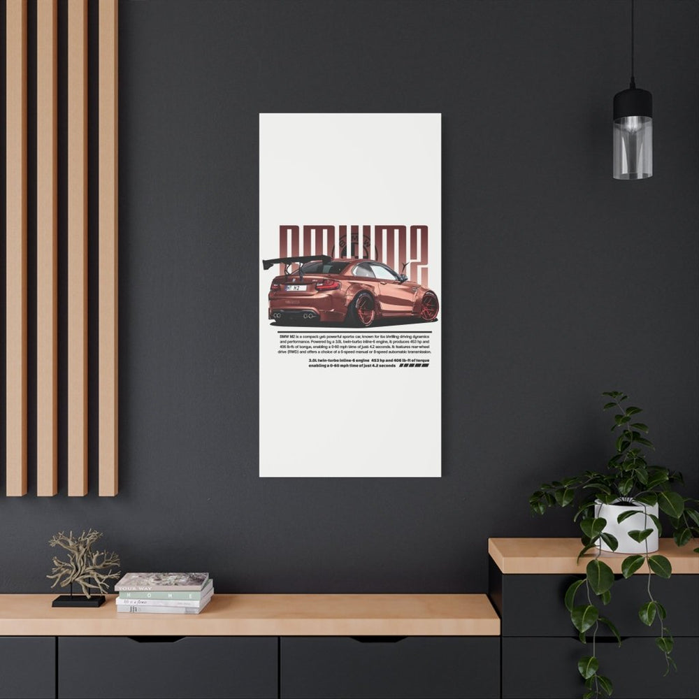BMW M2 Canvas Print — Wandbild Man Cave | REVØRA