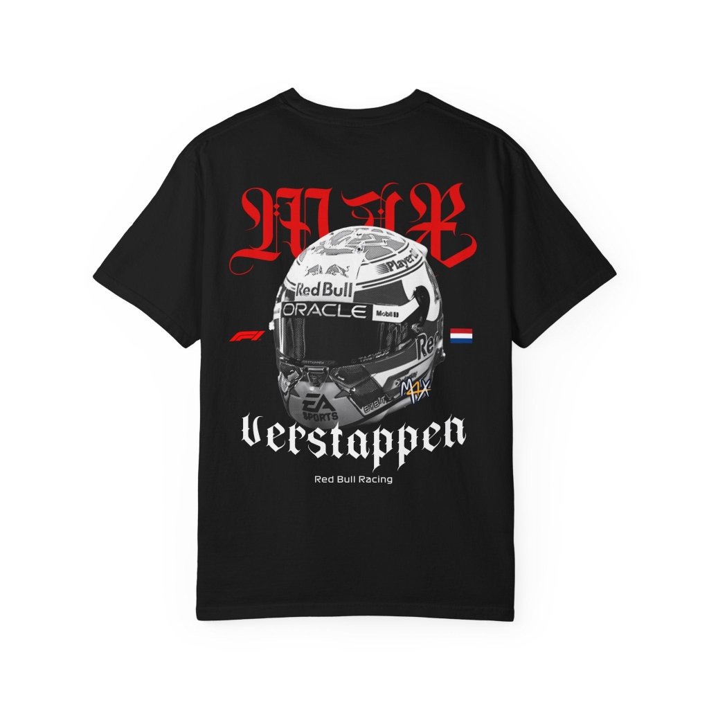 Max Verstappen Helmet T-Shirt — F1 Champion Streetwear | REVØRA - Revøra™