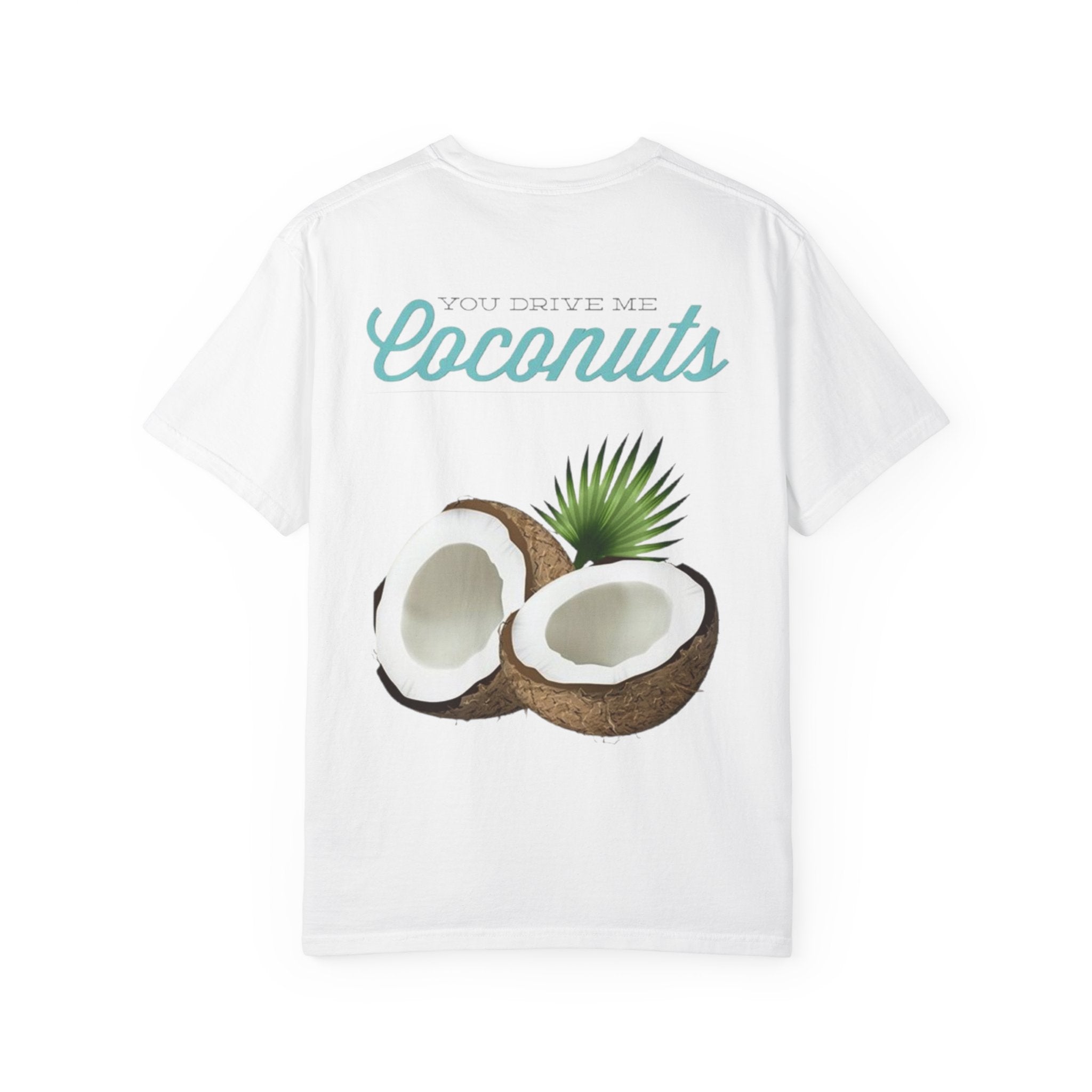 Rückansicht: Oversized T-Shirt mit großflächigem Print „Coconuts“ von REVØRA