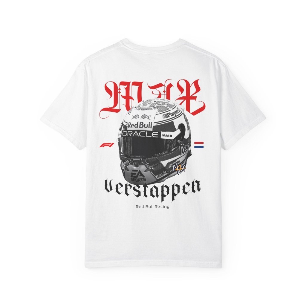 Max Verstappen Helmet T-Shirt — F1 Champion Streetwear | REVØRA - Revøra™