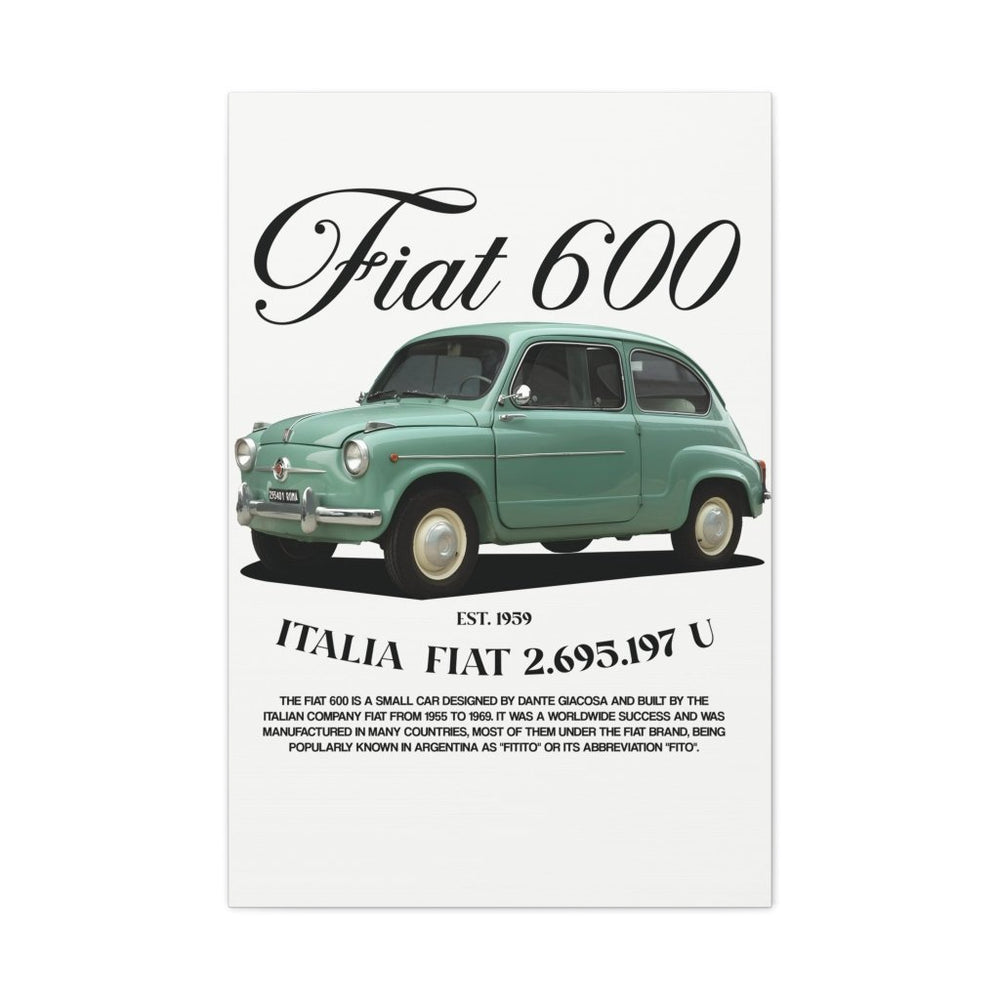 Fiat 600 Canvas Print