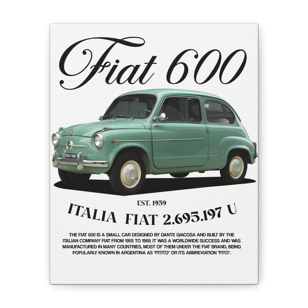Fiat 600 Canvas Print