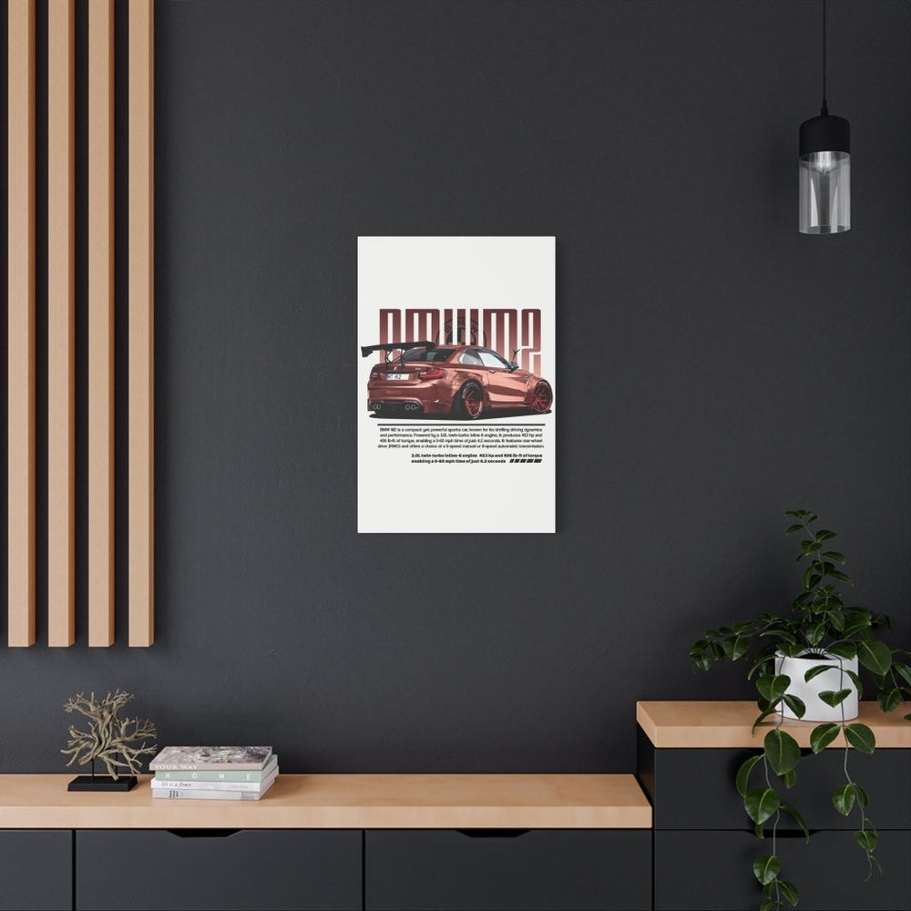 BMW M2 Canvas Print — Wandbild Man Cave | REVØRA