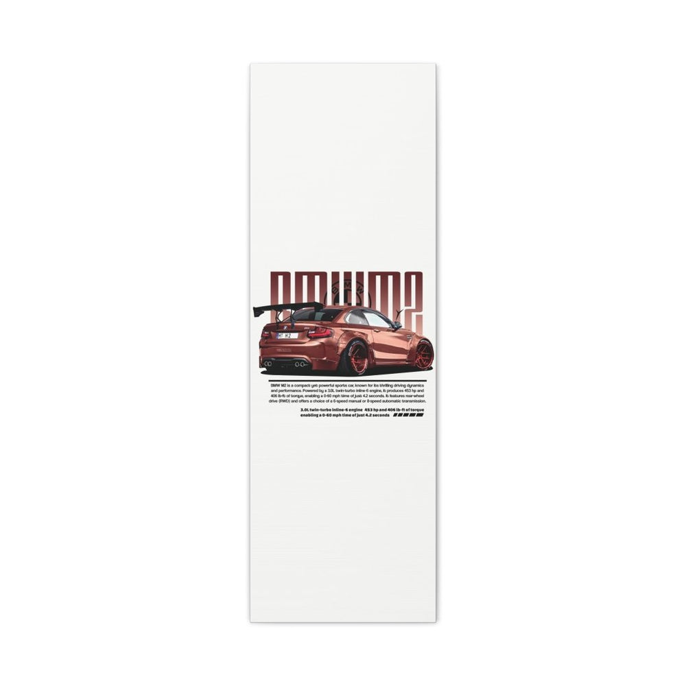 BMW M2 Canvas Print — Wandbild Man Cave | REVØRA