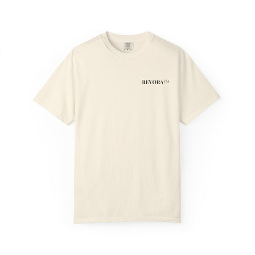 Vorderansicht: Oversized T-Shirt „Agrumi“ mit kleinem REVØRA-Brustlogo